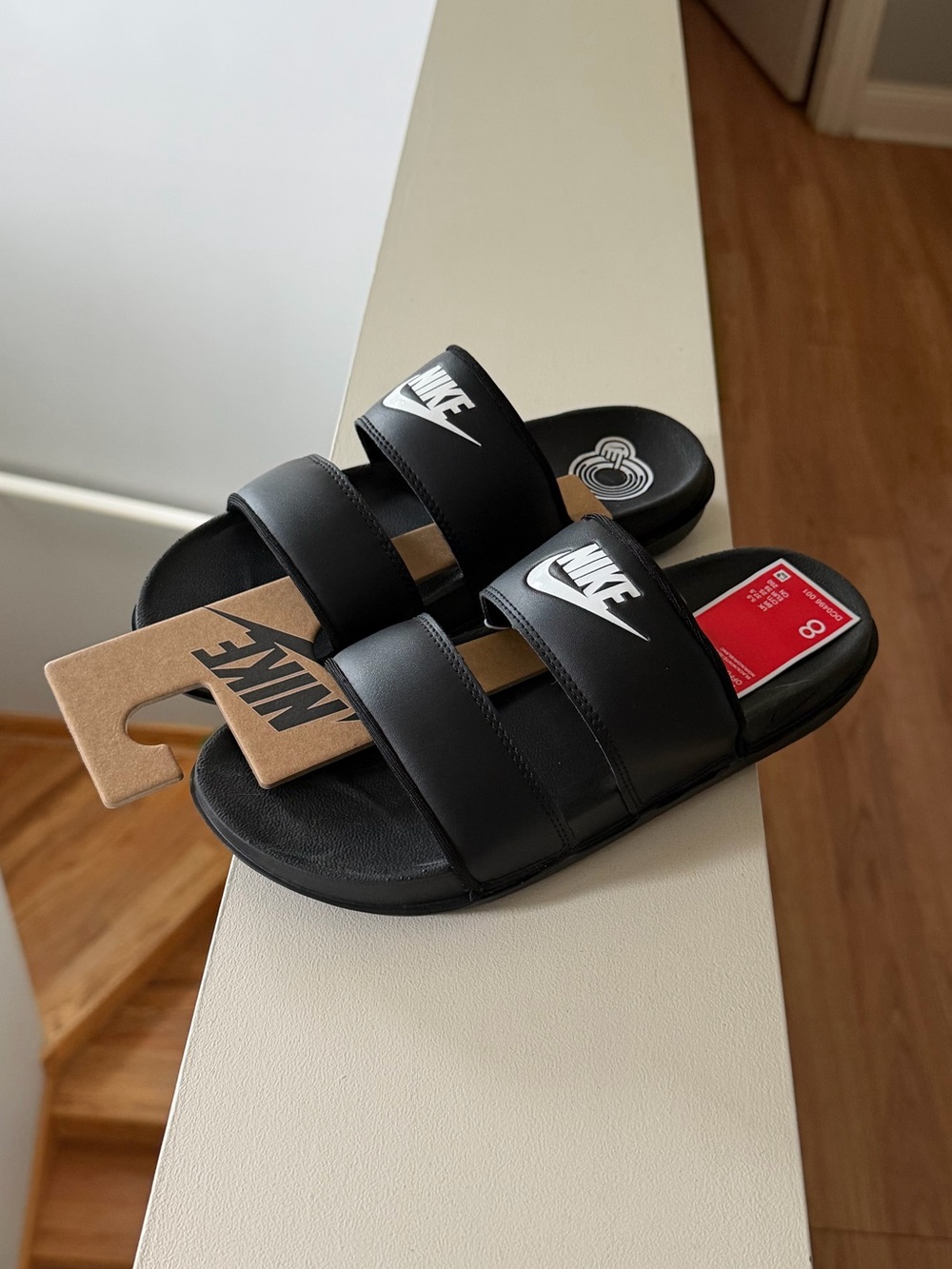 Brand new “Nike”(off court duo slide)slippers for women.Size-8,color-black 🖤